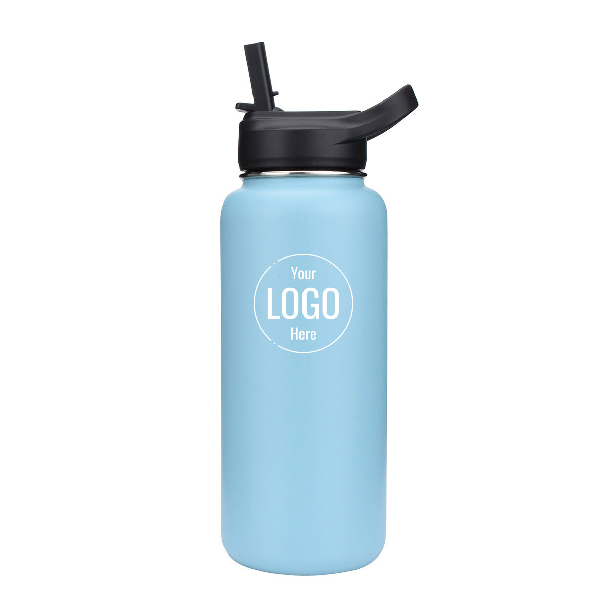 32oz thermal sealed water bottle with straw lid